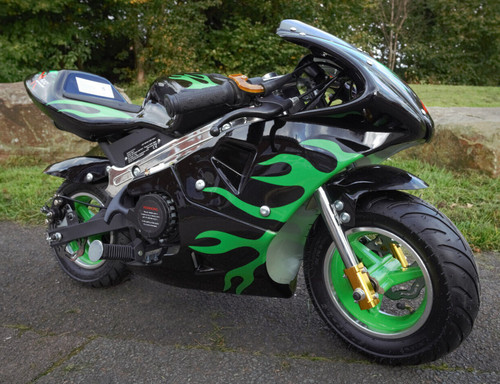 Mini motorcycle green - mini,